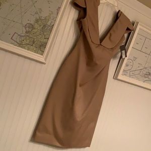 Alexander McQueen short cap sleeve dress.